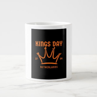Kings Day 2026 Netherlands orange crown mug ジャンボコーヒーマグカップ