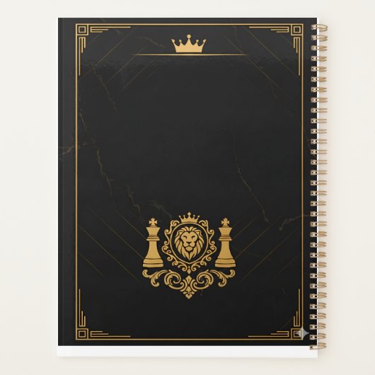 Kings Planner 2026 - Customizable Name | Luxury Bl プランナー手帳 (裏面)