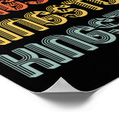 Kingston Gift Name Personalized Funny Retro Vintag ポスター (角)