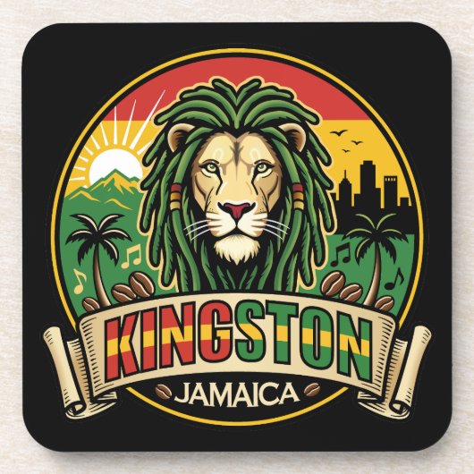 Kingston Jamaica Island Caribbean コースター (正面)