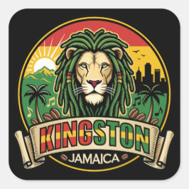 Kingston Jamaica Island Caribbean スクエアシール
