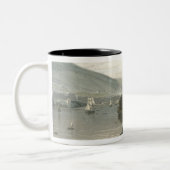 Kingswearの近く、投げ矢で、容積VIからのデボン、 ツートーンマグカップ (左)