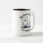 KiniArtのアメリカのエスキモーのキス ツートーンマグカップ (正面右)