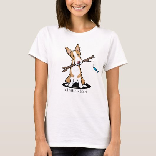 KiniArtイビザンハウンド愛犬家Tシャツ Tシャツ (正面)