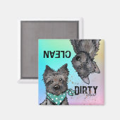 KiniArtカーンクリーン汚れ食洗機磁石 マグネット (正面/裏面)