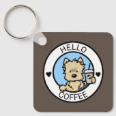 KiniArtカーンコーヒー恋人 キーホルダー (正面)