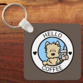KiniArtカーンコーヒー恋人 キーホルダー (正面)