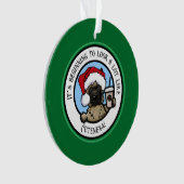 KiniArtカーンテリアコーヒークリスマス オーナメント (正面)