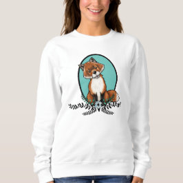 KiniArtスイートキツネTシャツスウェットシャツ スウェットシャツ
