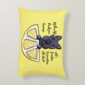 KiniArtスコットランドのライフレモンのアクセント枕 アクセントクッション (裏面(縦))