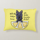 KiniArtスコットランドのライフレモンのアクセント枕 アクセントクッション (裏面)