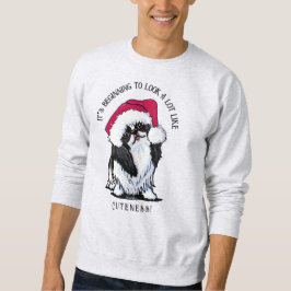 KiniArtチ日本のンChin ChristmasSweatshirt スウェットシャツ