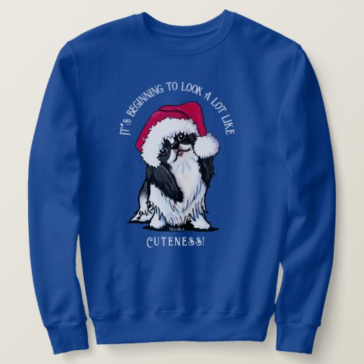 KiniArtチ日本のンChin ChristmasSweatshirt スウェットシャツ (デザイン正面)