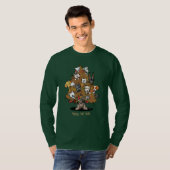KiniArtドッグズハッピー秋Tシャツ Tシャツ (正面フル)