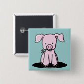 KiniArtピグレットピンボタン 缶バッジ (正面&裏面)