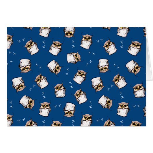 KiniArtフクロウのメモカード (正面横)