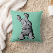 KiniArtポケットRhinoツートーン枕 クッション (ブランケット)