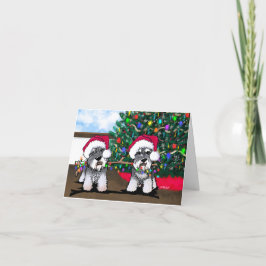 KiniArtミニチュアシュナウツァークリスマスカード シーズンカード