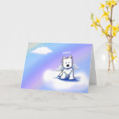 KiniArtレインボーブリッジ同情カード カード (黄色い花)