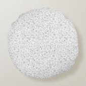 KiniArt好奇心フランスのブルドッグ円枕 ラウンドクッション (裏面)