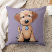 KiniArt小型Goldendoodle クッション (ブランケット)