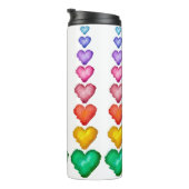 KiniArt水彩色ハート タンブラー (回転右)