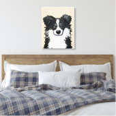 KiniArt縁ど Collie Canvas Print キャンバスプリント (インサイチュ (寝室))