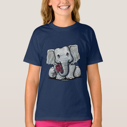KiniArt象Tシャツ Tシャツ (正面)