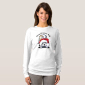 KiniArt かわいいクリスマスのハバナイズドッグ Tシャツ (正面フル)
