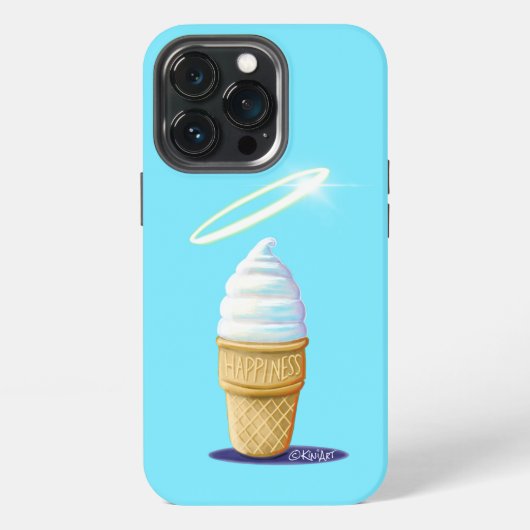 KiniArt アイスクリーム コーン iPhoneケース (裏面)