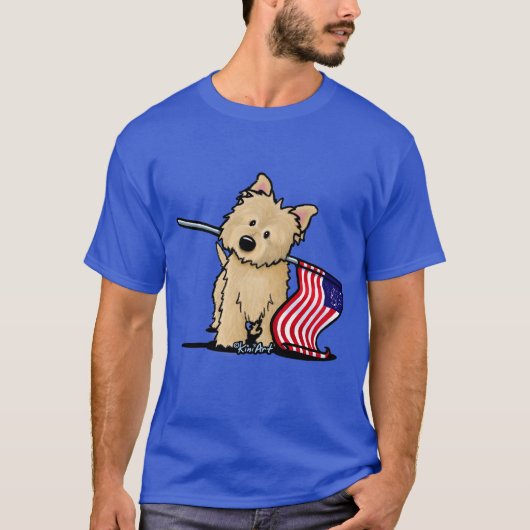 KiniArt アメリカ キャン・テリア Tシャツ (正面)