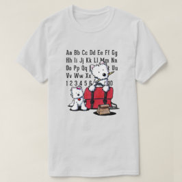 KiniArt ウェスティーのバックトゥスクール Tシャツ