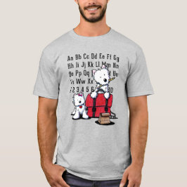KiniArt ウェスティーのバックトゥスクール Tシャツ