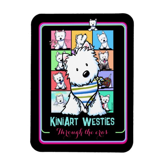 KiniArt ウェスティーズ エラ マグネット (縦)