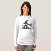 KiniArt ウェスティー犬の魔女 Tシャツ (正面フル)
