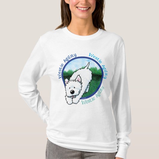 KiniArt ウェスティー アジリティ Tシャツ (正面)