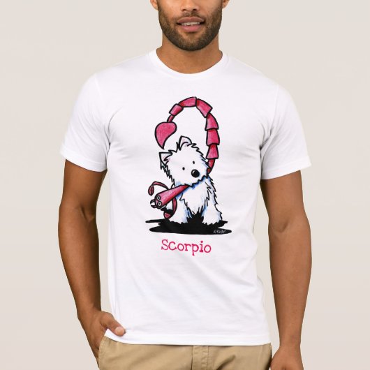 KiniArt ウェスティー 十二星座 スコーピオ Tシャツ (正面)