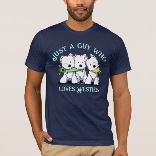 KiniArt ウェスティ愛好家Tシャツ Tシャツ (正面)