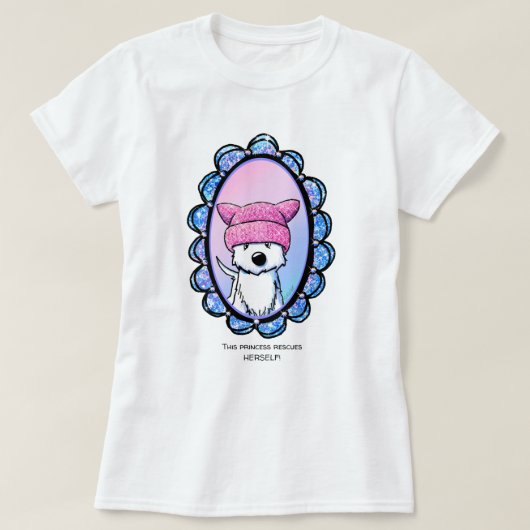 KiniArt ウェスティ プリンセス Tシャツ (デザイン正面)