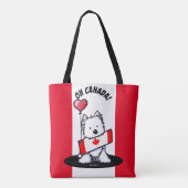 KiniArt カナダ産ウェスティー トートバッグ (裏面)