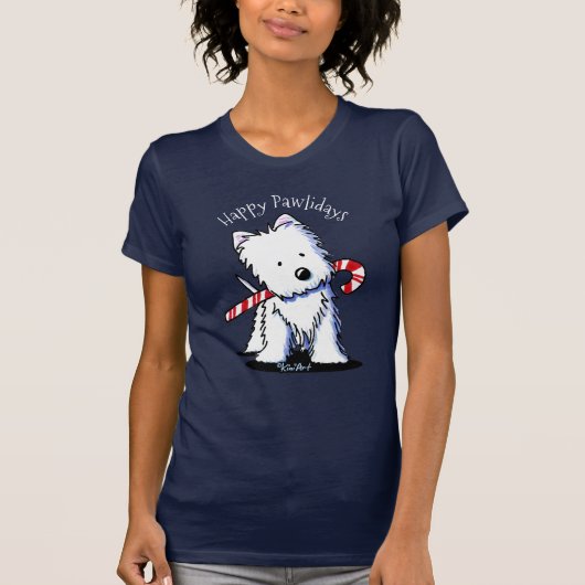 KiniArt キャンディケーン ウェスティ Tシャツ (正面)