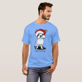 KiniArt クリスマスフレンチTシャツ Tシャツ (正面フル)