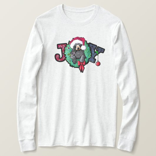 KiniArt クリスマスベア Tシャツ (デザイン正面)
