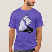 KiniArt グルーヴィーなヒポポタマス Tシャツ (正面)