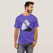 KiniArt グルーヴィーなヒポポタマス Tシャツ (正面フル)