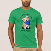 KiniArt コーギー あったかもふもふ Tシャツ (正面)