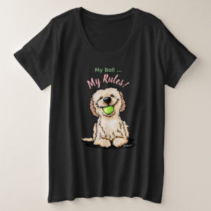 KiniArt ゴールデンドゥードル 私のボール Tシャツ