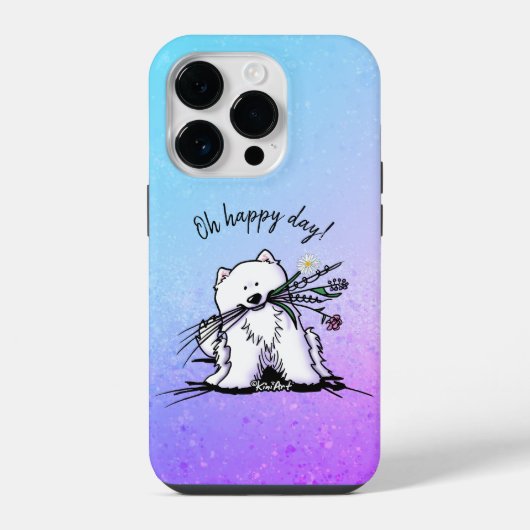 KiniArt サモエド iPhone / iPad カー iPhoneケース (裏面)