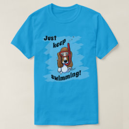 KiniArt スノーケリング バセット Tシャツ