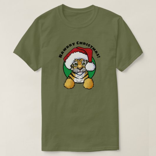 KiniArt トラガール クリスマス Tシャツ (デザイン正面)